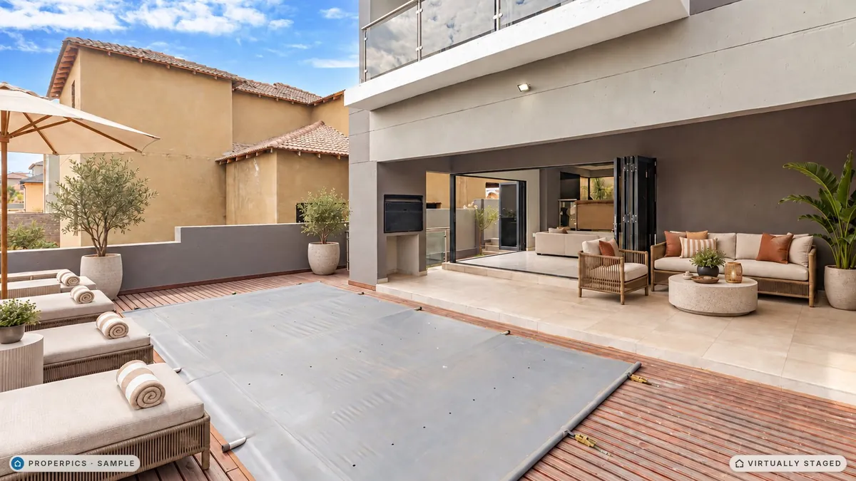 Patio, staged