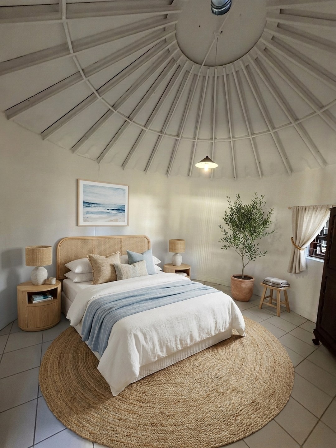 The same domed room cleared and virtually staged by ProperPics